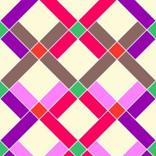Tapeta Geometryczna - Kolorowe Romby