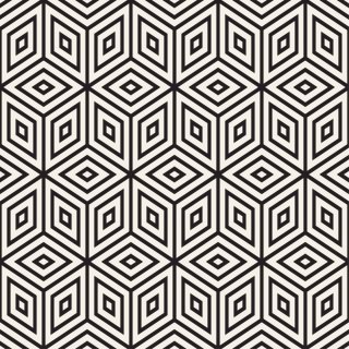 Tapeta Geometryczna - Sześciany I Romby
