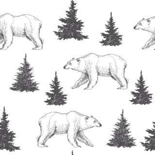 Tapeta Niedźwiedzie Polarne Drzewa