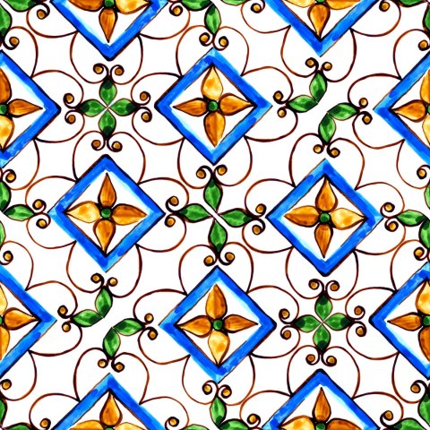 Tapeta Do Jadalni, Kuchni Orientalna Mozaika Wzory