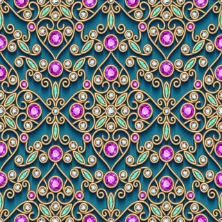 Tapeta Królewskie Ornamenty, Klejnoty