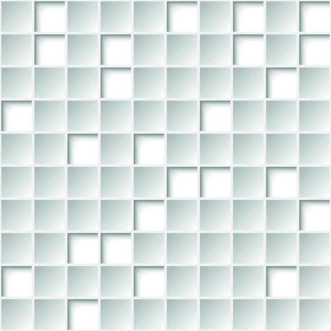 Tapeta 3D, Figury Geometryczne, Kwadraty, Salon