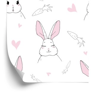 Tapeta Króliki Z Marchewkami