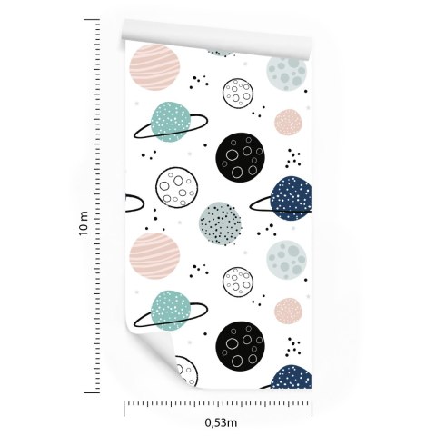 Tapeta Pastelowe Planety