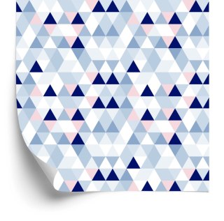 Tapeta Geometryczna - Trójkąty W Pastelowych Barwach