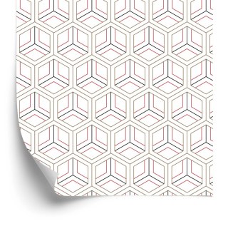 Tapeta Nowoczesny Geometryczny Ornament - Efekt 3D