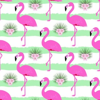 Tapeta Dla Dzieci - Różowe Flamingi