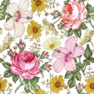 Tapeta Do Sypialni W Kwiaty