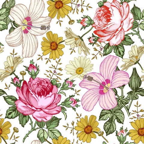 Tapeta Do Sypialni W Kwiaty
