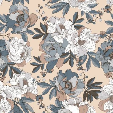 Tapeta Piękne Eleganckie Peonie