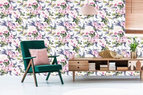 Tapeta Do Salonu Zieleń Kwiaty Storczyki Orchidea