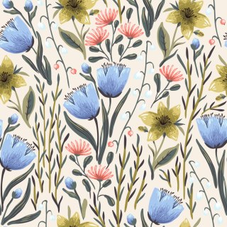 Tapeta Kwiaty Polne W Stylu Vintage