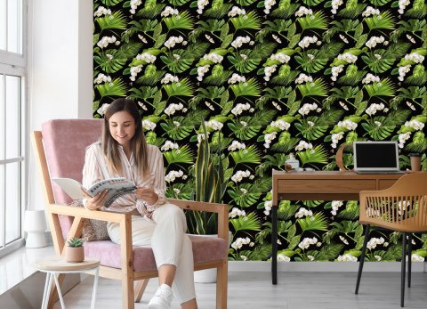 Tapeta Kwiaty Storczyki Natura Do Sypialni