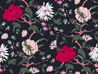 Tapeta Kwiaty W Stylu Vintage