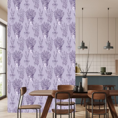 Tapeta Lawenda W Stylu Retro