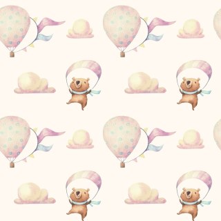 Tapeta Balony W Chmurach, Misie, Pokój Dziecięcy