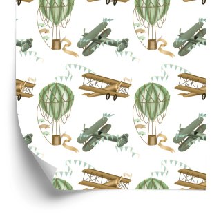 Tapeta Samoloty I Balony Retro