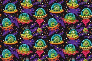 Fototapeta Kolorowe Zwariowane Ufo