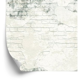 Tapeta Do Sypialni Beton Beżowe Cegły Ozdoba Mur