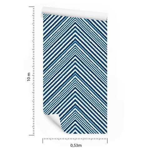 Tapeta Geometryczna - Retro Zygzaki