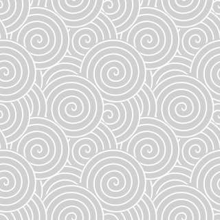 Tapeta Retro - Wirujące Szaro - Białe Spirale