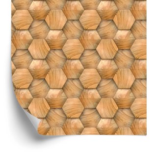 Tapeta Wzór Drewniany 3D Nowoczesny
