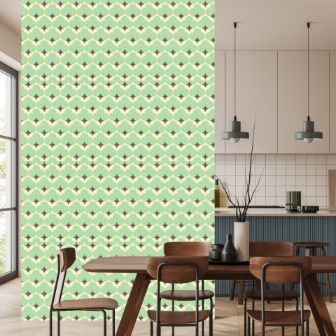 Tapeta Pastelowe Wzory Retro