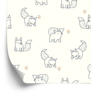 Tapeta Minimalistyczne Lisy