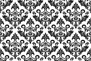 Tapeta Czarno - Białe Ornamenty