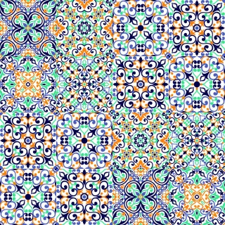 Tapeta Do Kuchni, Jadalni, Wzory, Kolorowa Mozaika