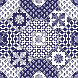 Tapeta Ornamenty - Patchwork