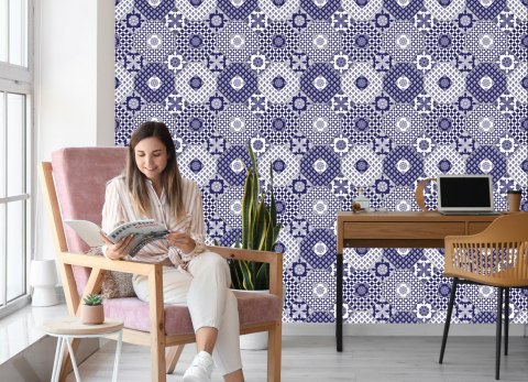 Tapeta Ornamenty - Patchwork