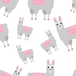 Tapeta Do Pokoju Dziecięcego, Zwierzęta, Lamy