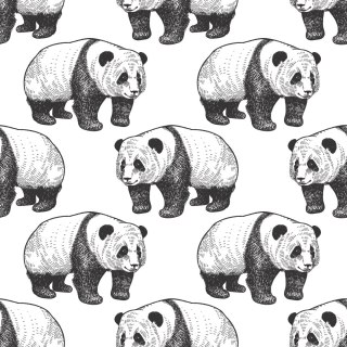 Tapeta Spacerujące Pandy