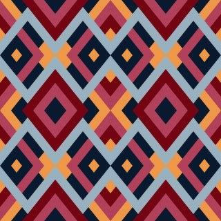 Tapeta Geometryczna - Kolorowe Romby