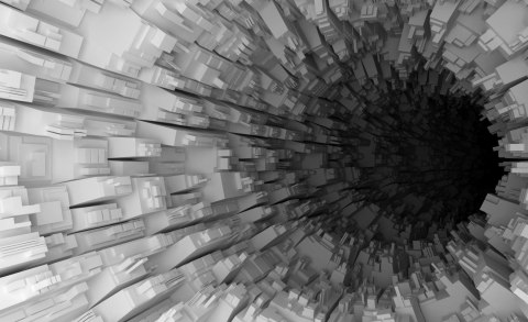 Fototapeta Abstrakcyjny Tunel 3D