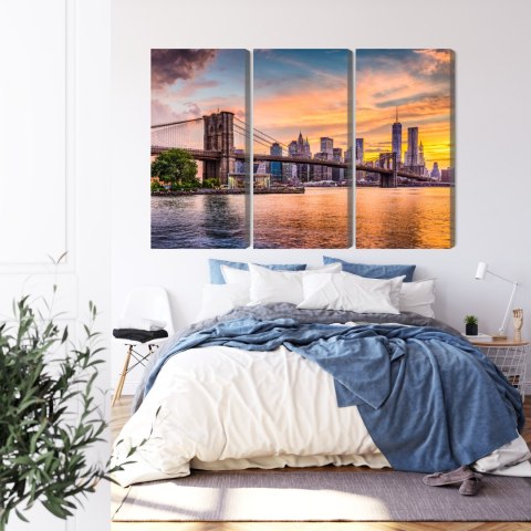 Obraz Wieloczęściowy Krajobraz Panoramiczny New York City