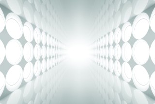 Fototapeta 3D Tunel - Szara