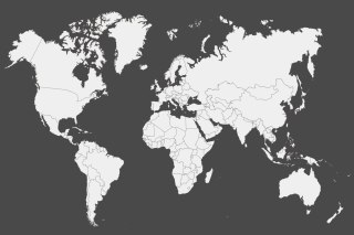 Obraz Na Płótnie Klasyczna Mapa Świata