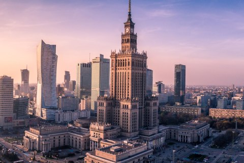 Obraz Na Płótnie Panorama Miasta Warszawy