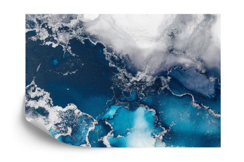 Fototapeta Marble Ink Abstract Art From Exquisite Original Painting For Abstract Background . Painting Was Painted Pattern Of Om