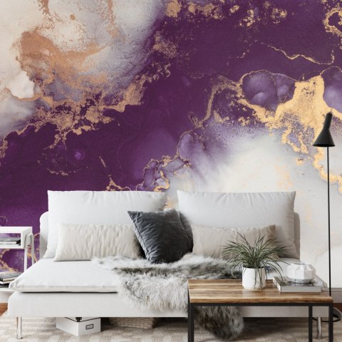 Fototapeta Marble Ink Abstract Art From Exquisite Original Painting For Abstract Background . Painting Was Painted Pattern Of Om