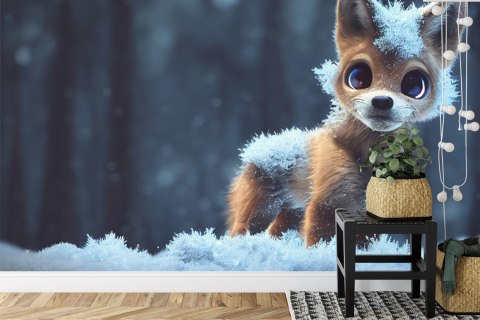 Fototapeta Red Fox In The Snow