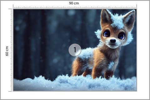 Fototapeta Red Fox In The Snow