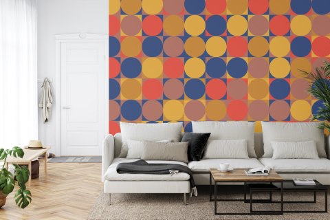 Fototapeta Retro Pattern, Geometric Colorful Abstract