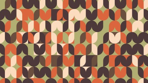 Fototapeta Retro Pattern, Geometric Colorful Abstract