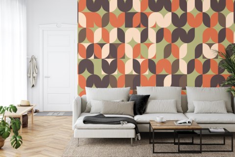 Fototapeta Retro Pattern, Geometric Colorful Abstract