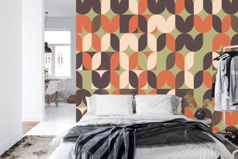 Fototapeta Retro Pattern, Geometric Colorful Abstract