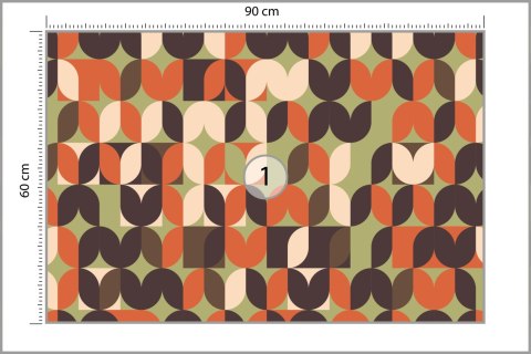 Fototapeta Retro Pattern, Geometric Colorful Abstract