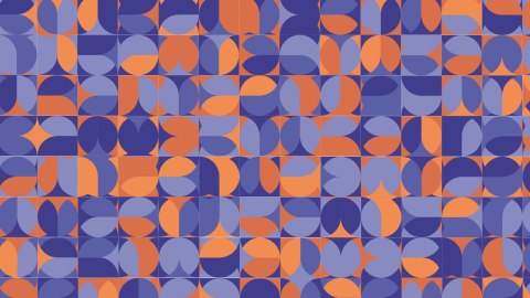 Fototapeta Retro Pattern, Geometric Colorful Abstract